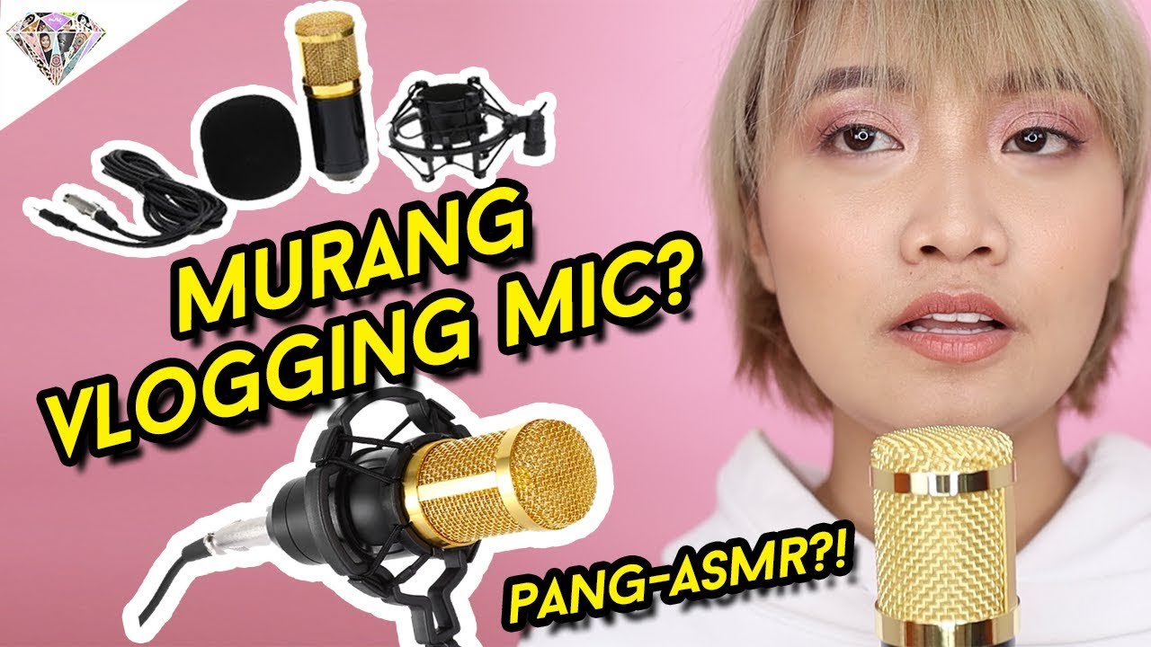 MURANG VLOGGING MICROPHONE?! PWEDENG PANG ASMR?! BM 800 MICROPHONE REVIEW & TEST