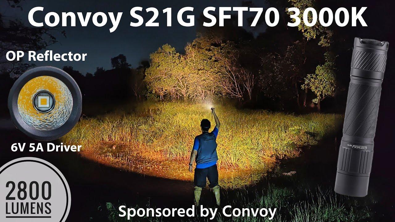 Convoy S21G SFT70 3000K OP vs Convoy S21B SFT40 3000K SMO