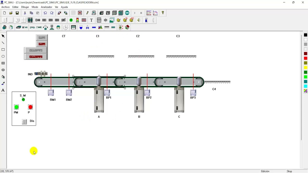 PROCESOS SECUENCIALES CON TIA PORTAL V18, USO DE CONTADORES, FIRST SCAN, CLASIFICADORA PCSIMU