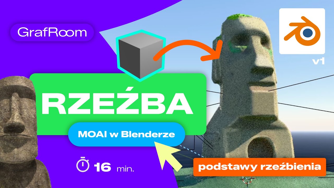 Podstawy rzeźbienia w Blenderze | Moai z Wyspy Wielkanocnej