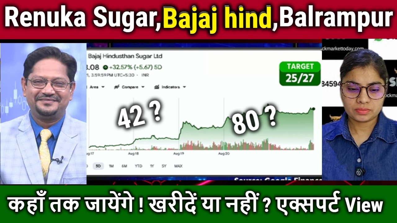 Renuka Sugar,Bajaj hind,Balrampur chini share news/Buy ? Bajaj Hind target 2030/sugar stocks news