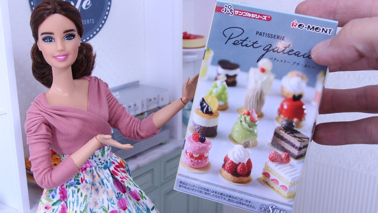 Unboxing Re-Ment Miniature Patisserie Petit Gateau Dessert Cake Shop Set  Rement Dollhouse Desserts