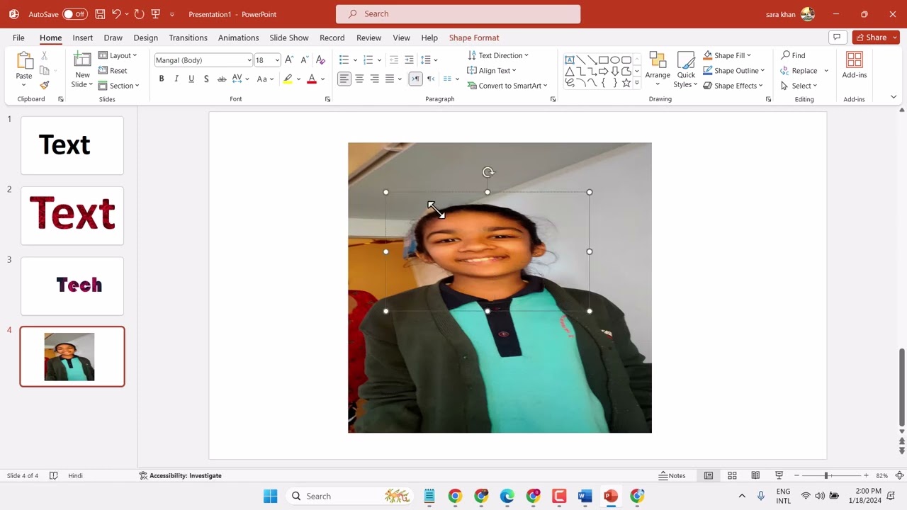 How To Put an Image Inside of Text