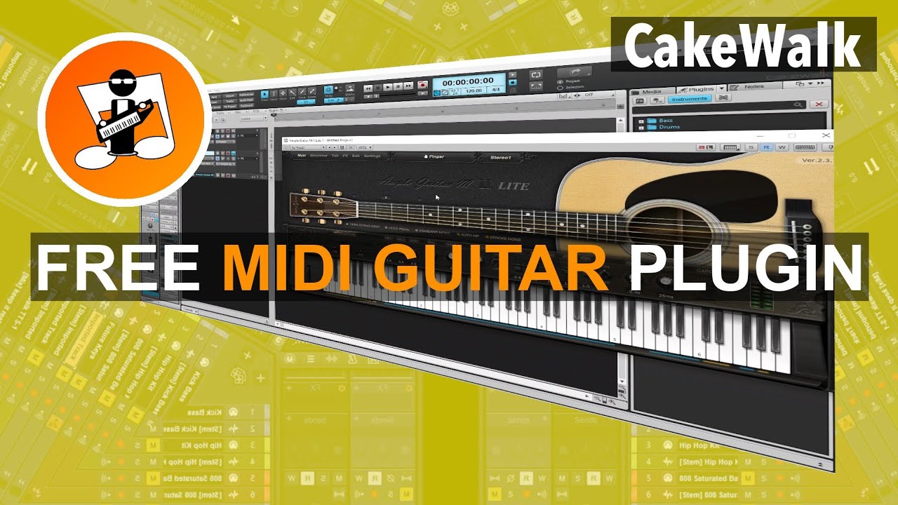 Cakewalk — добавьте бесплатную миди-гитару
