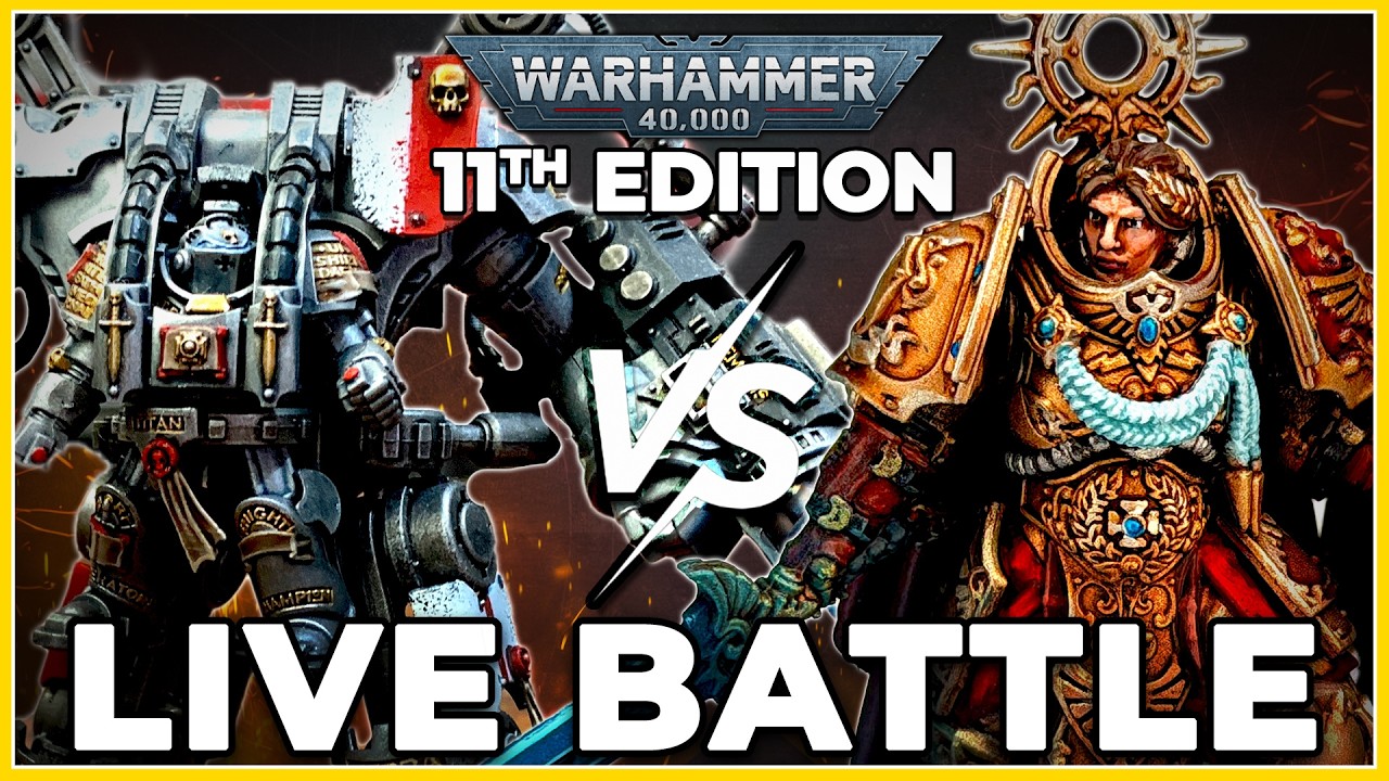 🔴Playing 11th Edition! | Grey Knights vs Adeptus Custodes - Live #new40k Battle Report