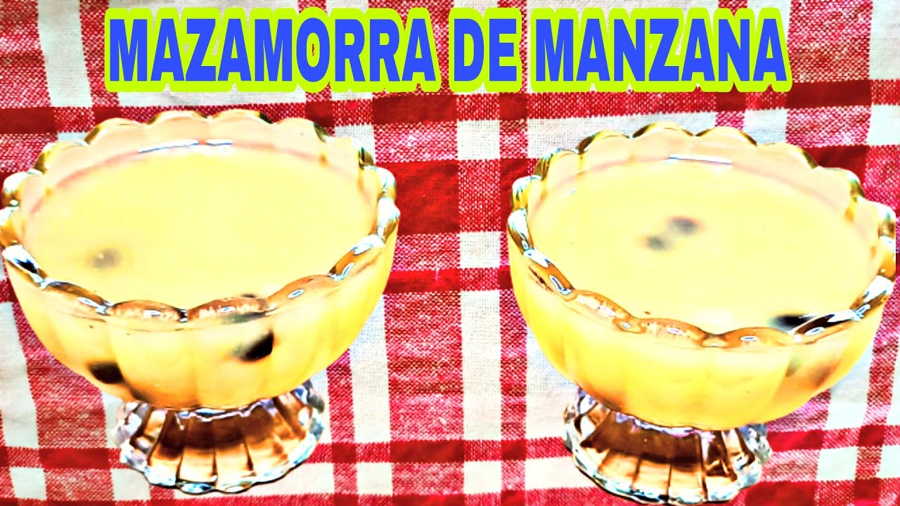 ‼️Mazamorra de MANZANA Facil, Delicioso y SALUDABLE