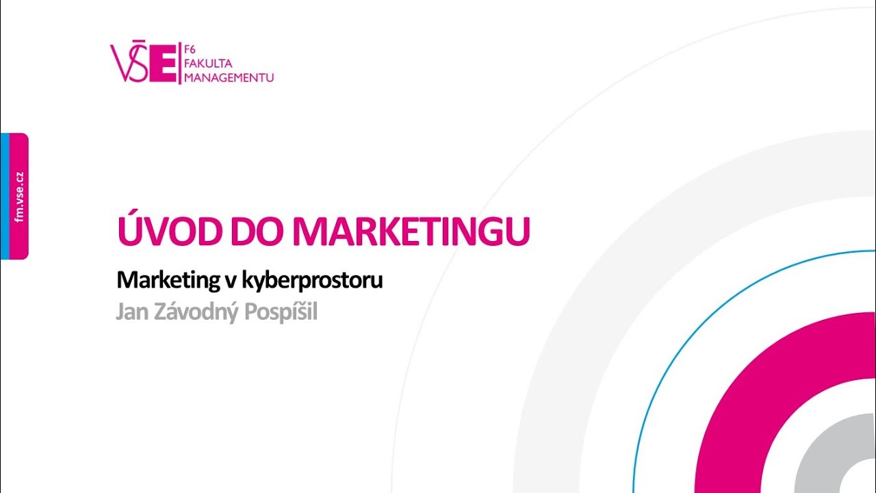 Úvod do marketingu – Marketing v kyberprostoru
