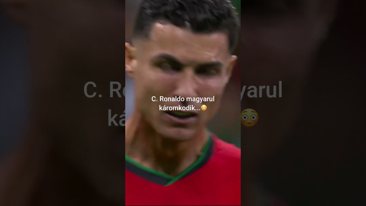 Ronaldo magyarul k&aacute;romkodik?😳 #cr7 #ronaldo #eb #foci #ai #parody #vicc #fos #fullofstars