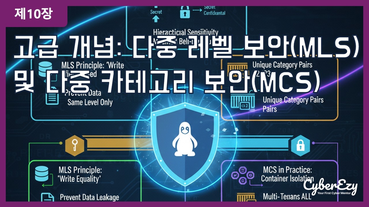 (사이버보안 강좌) 제10장. 고급 개념: 다중 레벨 보안(MLS) 및 다중 카테고리 보안(MCS) - SELinux 및 AppArmor를 이용한 강제 접근 제어