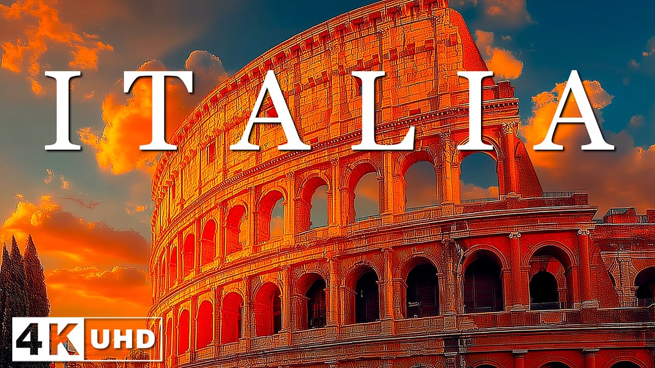 4K Italy 🇮🇹 | Cinematic Night City, Deep House Vibes for Focus, Relax | No ADS