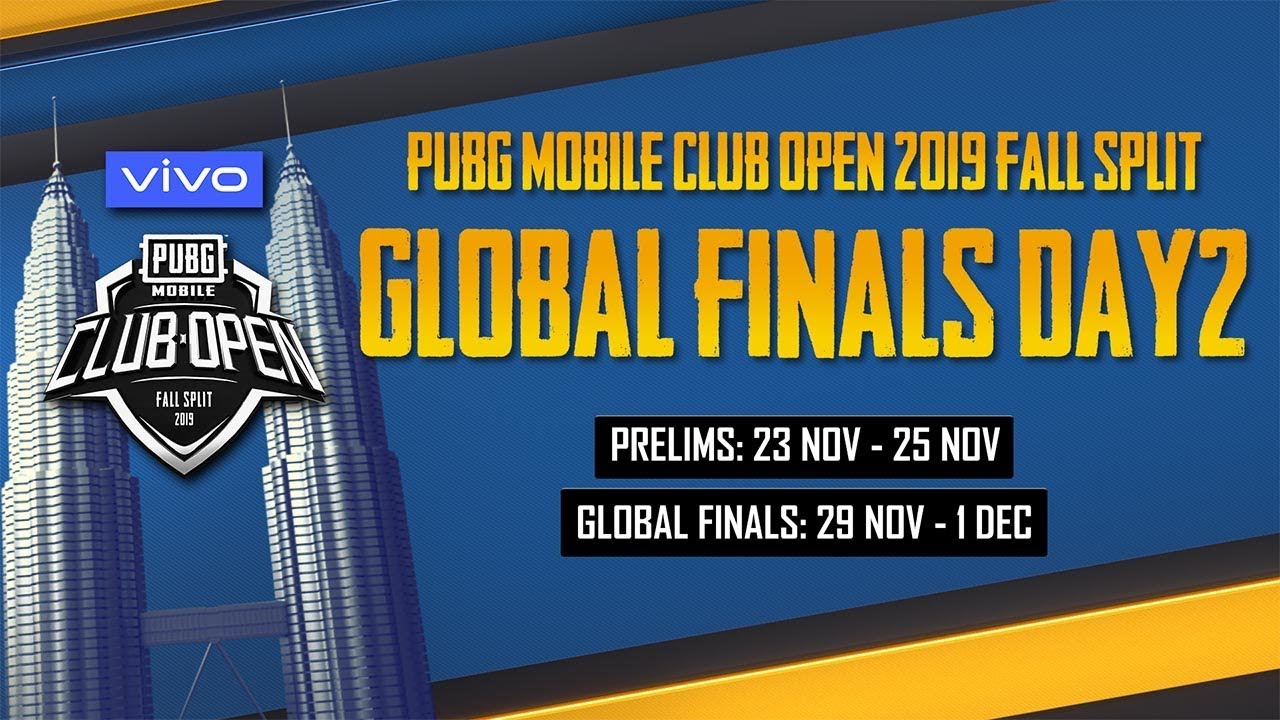 [EN] PMCO Global Finals Day 2 | Vivo | Fall Split | PUBG MOBILE CLUB OPEN 2019