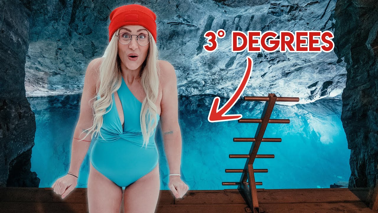 Polar PLUNGE in an UNDERGROUND Swedish Cave! (WOW!)