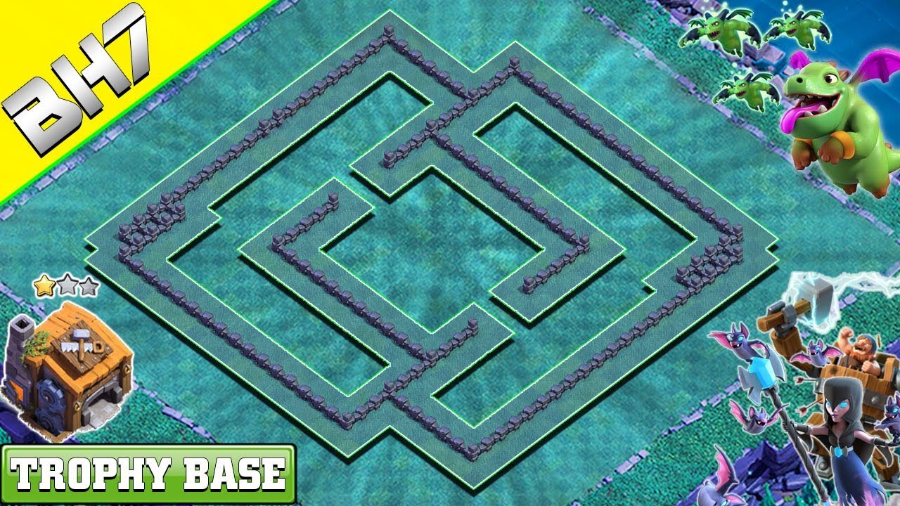 NEW Builder Hall 7 (BH 7) Base 2019 Design with COPY LINK | Clash Of Clans