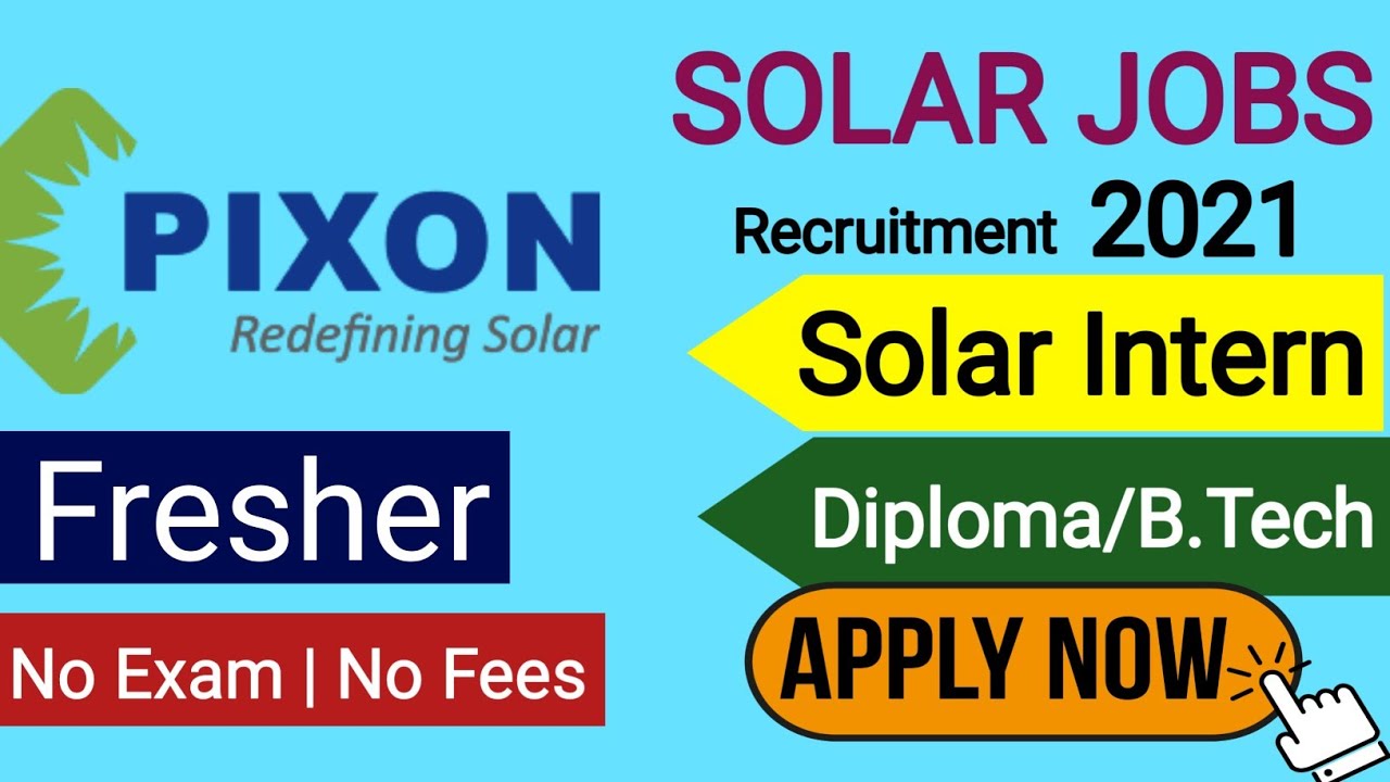 Solar Jobs 2021|Fresher Hiring|Solar internship|Mechanical Engineering Jobs|Electrical Engineering