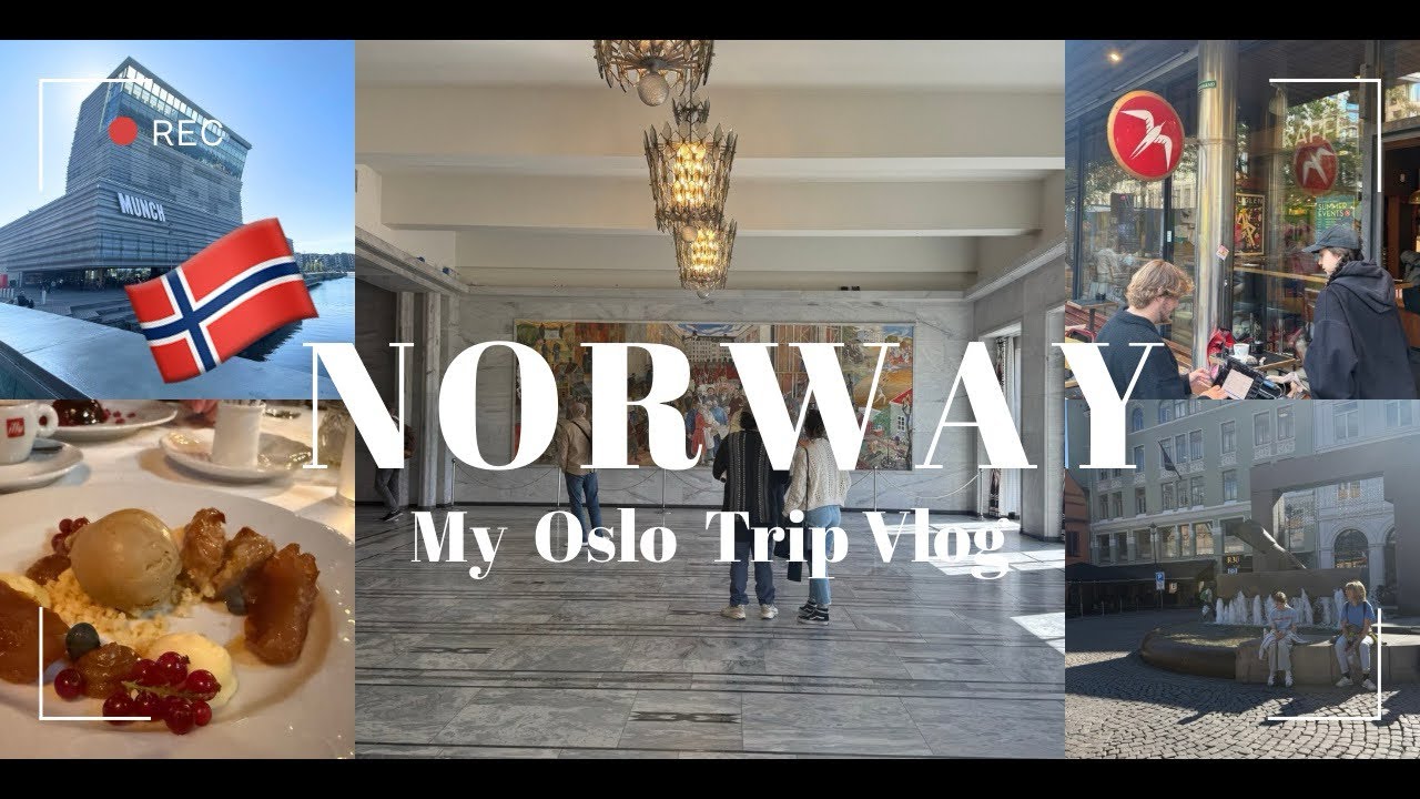 【ノルウェー旅行🇳🇴#2】自然とアートが調和する港町🕊️｜オスロ街歩きVlog｜北欧カフェ巡り🌿