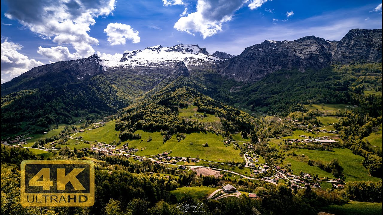 FLYING OVER Manigod - France