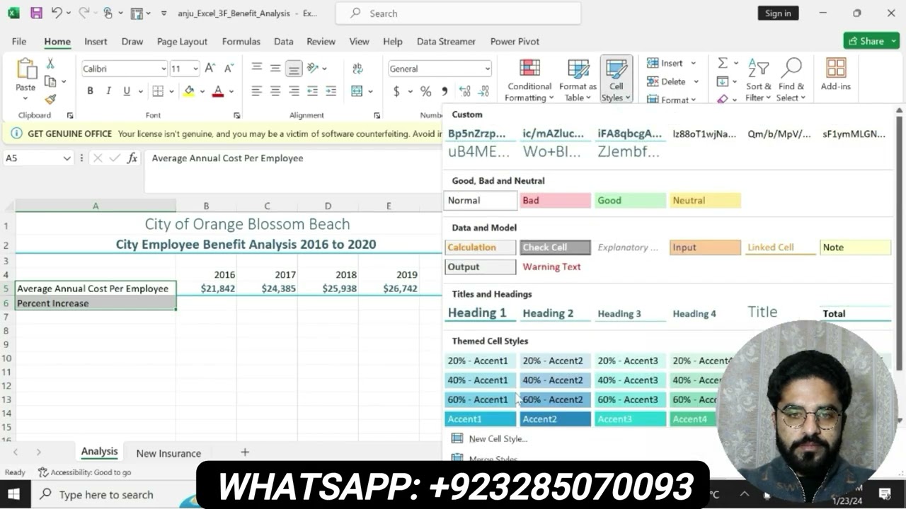 Excel_3F_Benefit_Analysis | Excel 3F Benefit Analysis