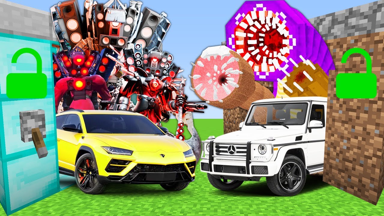 ARMORED TİTAN SPEAKERMAN GARAJ VS SOLUCAN GARAJ - 😱 Minecraft