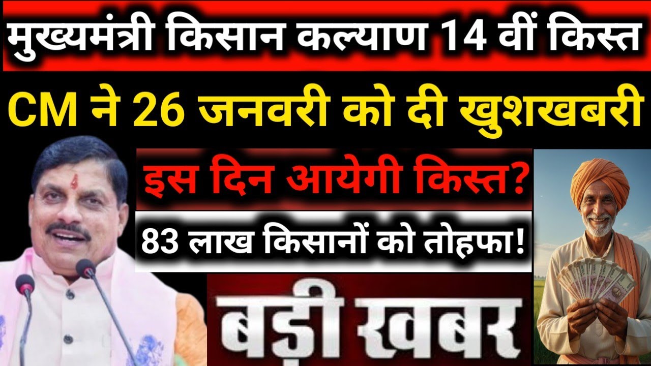 सीएम किसान कल्याण CMKisan Kalyan Yojana 14thInstalment Kab aaegi MP | New update 2026 |TOP10 | 