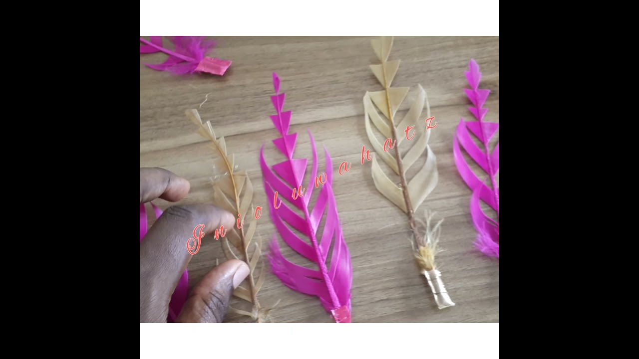 how to trim goose feathers for hat making