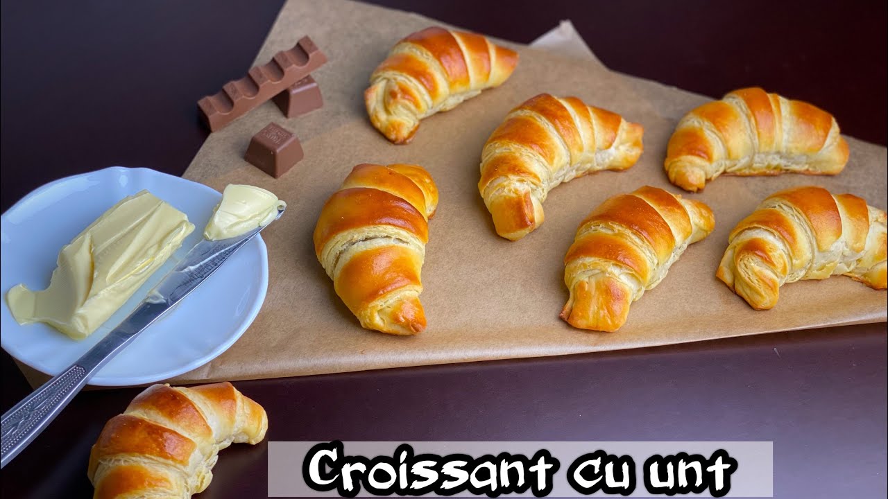 Croissante cu unt - reteta usoara | Croissants con mantequilla - receta f&aacute;cil | E.Gustos