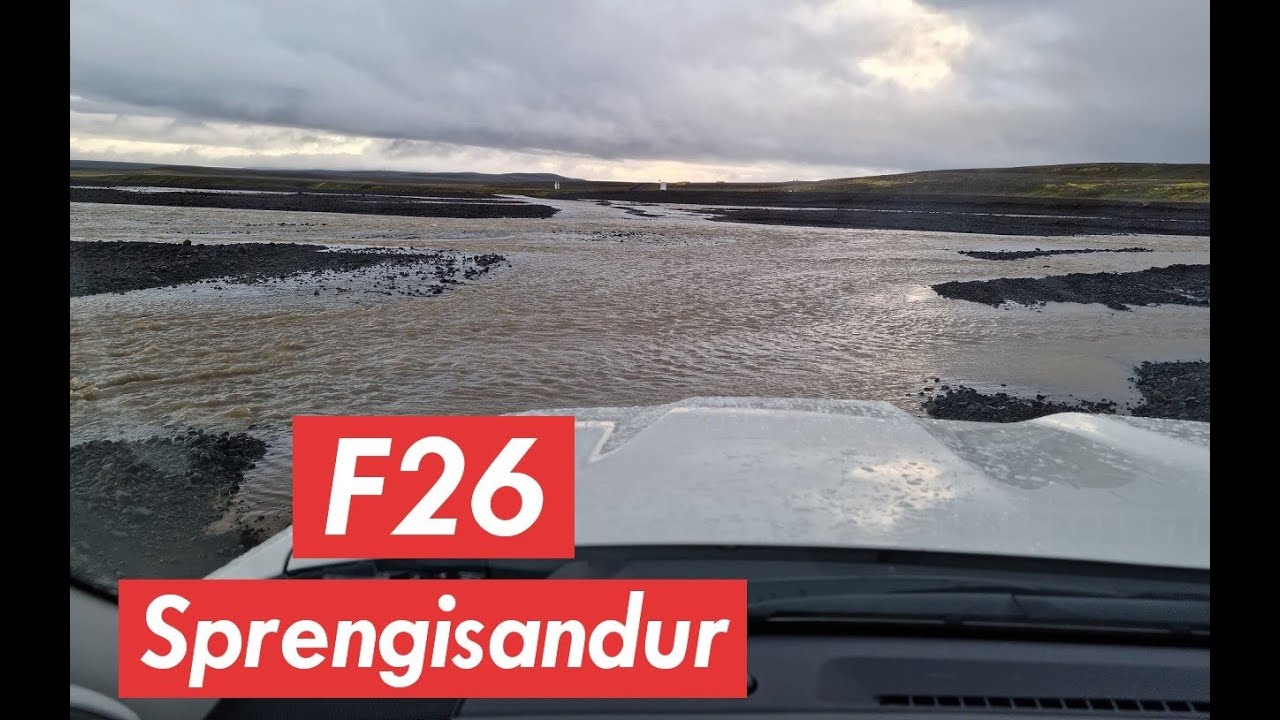 F26 Sprengisandslei&eth; | river crossings +full drive | F-roads Iceland 4K | September