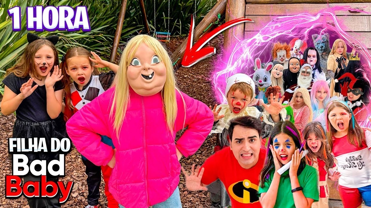★ A HISTÓRIA DA FILHA DA BAD BABY MENINA CHEGOU NA CIDADE COM PORTAL MÁGICO DOS SUPER VILÕES ! ★