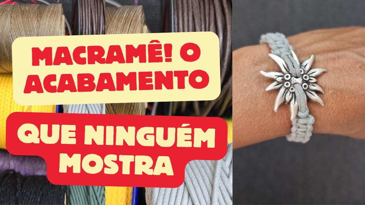 O acabamento profissional do Macramê que ninguém mostra! 👀