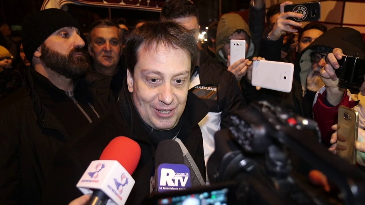 Nuovo pullman della Reggina allo stadio Granillo, intervista al Presidente Gallo