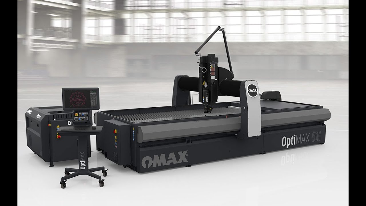 Gamme de découpe par jet d'eau abrasif OMAX OptiMAX