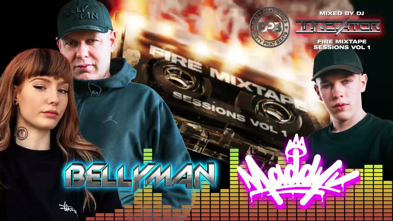 Bellyman & Maddy V - Fire mixtape sessions vol 1 mixed by @DJInnovator drum and bass dnb jungle