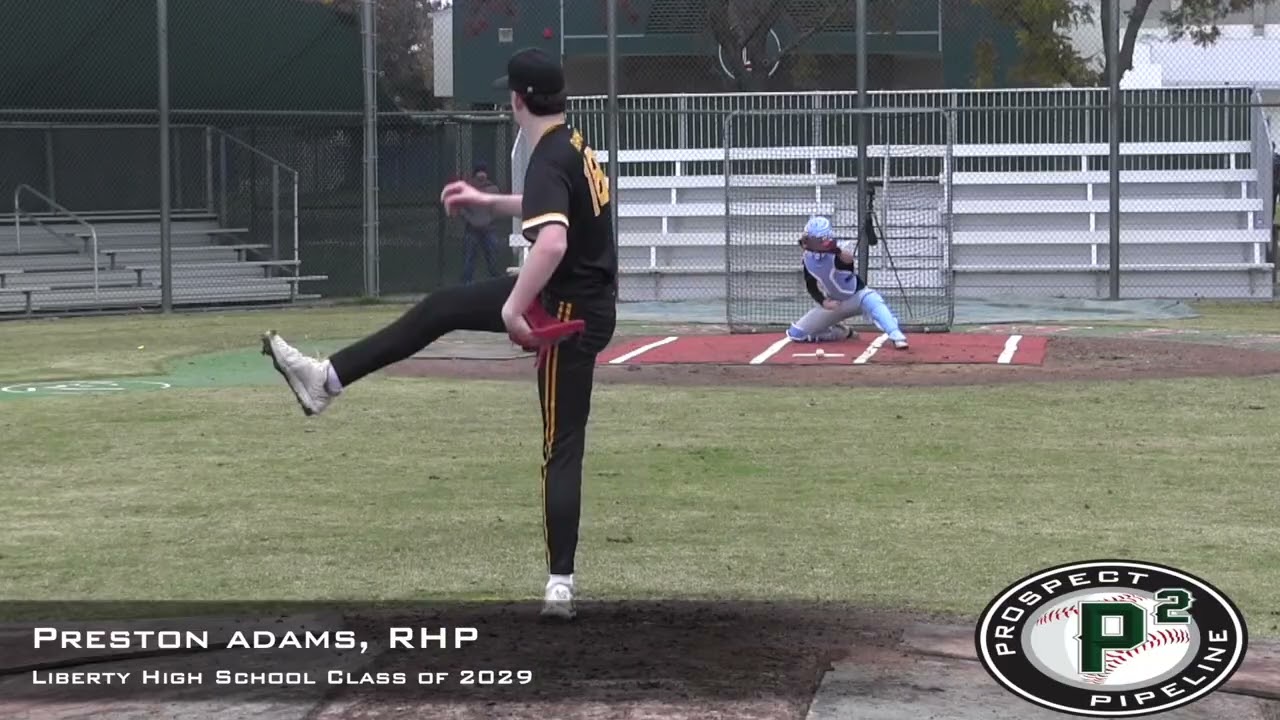 Preston Adams Prospect Video, RHP, Liberty High School Class of 2029
