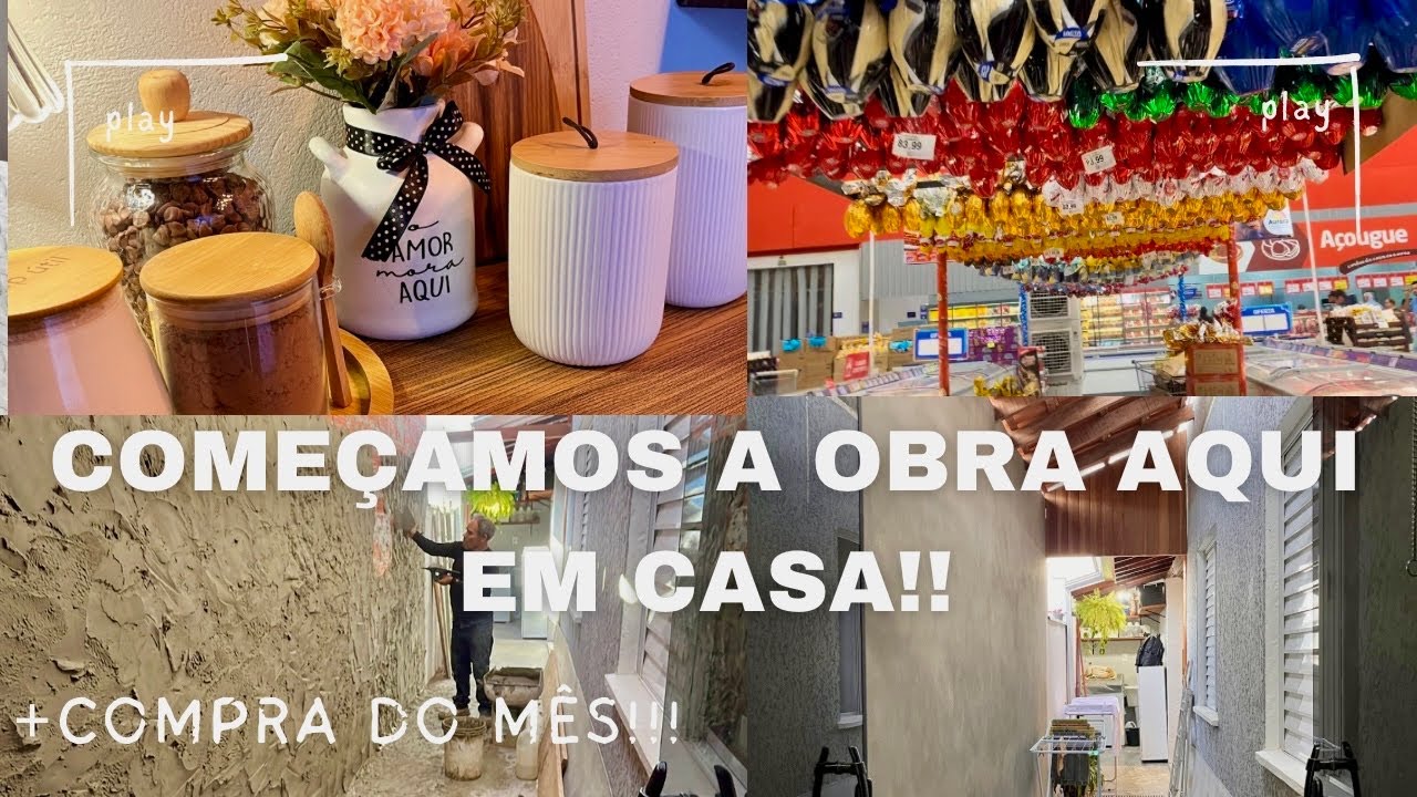 FINALMENTE COMEÇARAM A OBRA DO CORREDOR/ MAIS UM SONHO SE REALIZANDO 🏠💕✨