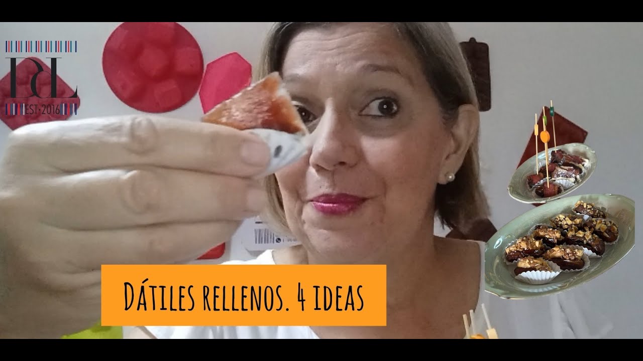 Dátiles rellenos. 4 ideas