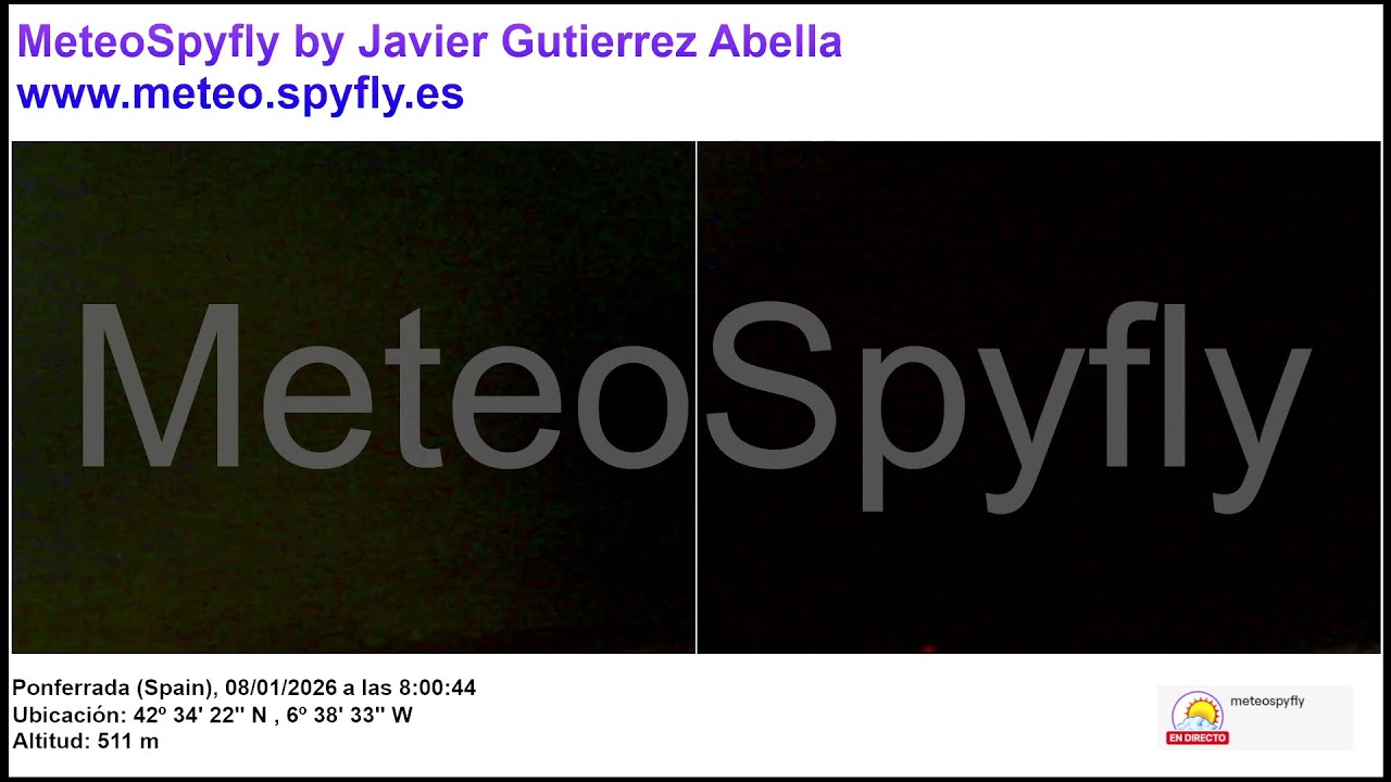 Directo Ponferrada (El Bierzo) - Meteo Spyfly by Javier Gutierrez Abella [WEBCAM LIVE]