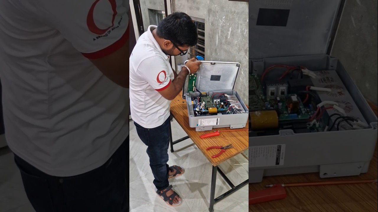 10 kw on grid inverter repair #solar #trending #repairing #automobile #engineering