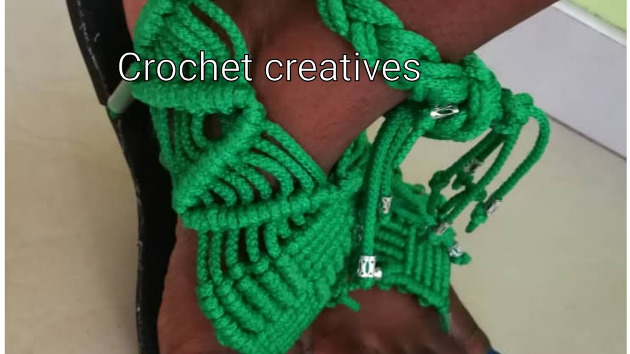 How to make macrame sandals