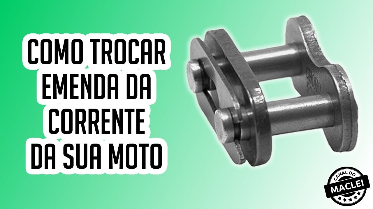 COMO TROCAR EMENDA DA CORRENTE DA MOTO