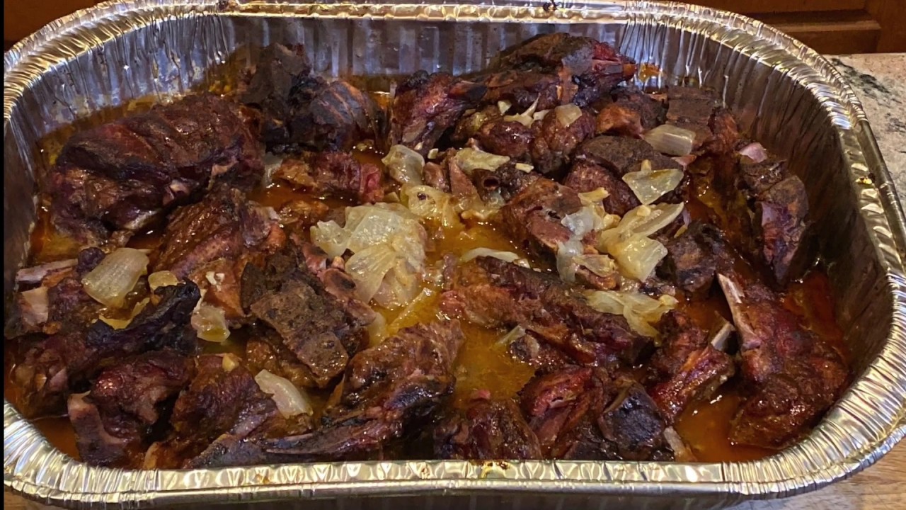 Hickory Smoked Neck Bones on The Gateway Drum Smoker