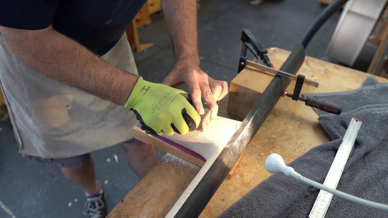 Workshop: Double Bass 4 to 5 String Conversion Ep 7, Shaping and Glueing the Neck