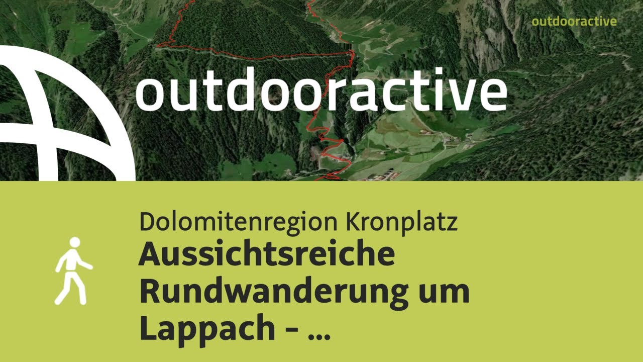 Flyover-Video: Aussichtsreiche Rundwanderung um Lappach - Lappago am 5. September 2024