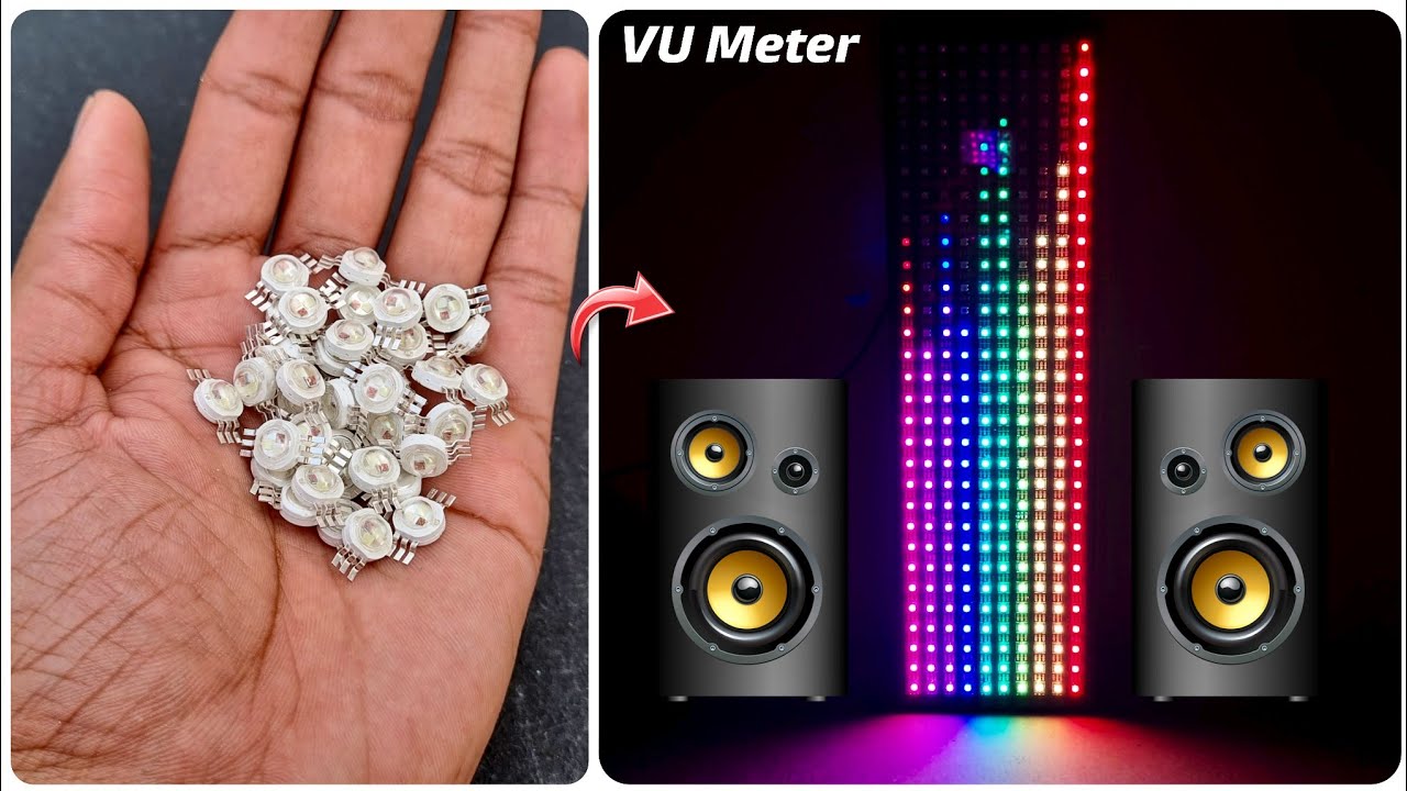 Making RGB VU Meter With Amazing Effects | Audio Visualization Meter With WS2812 |By-CreativeShivaji