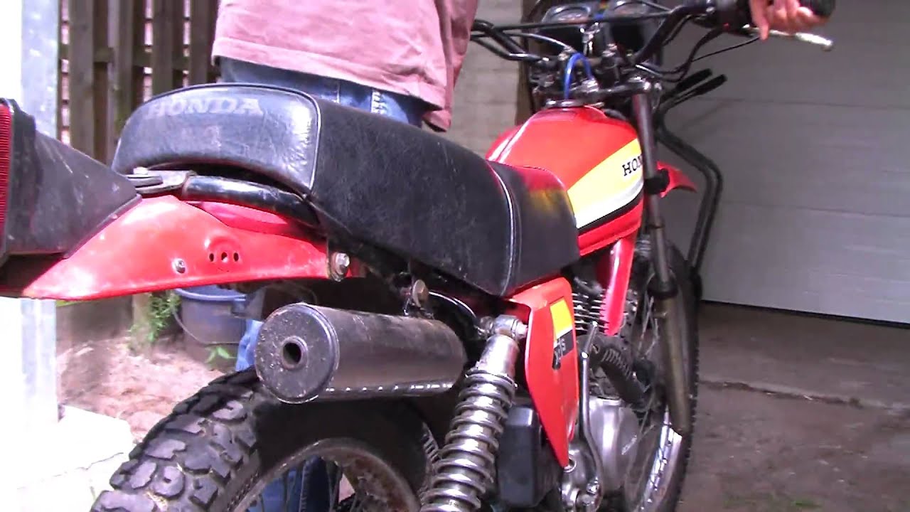 Honda XL125S 1980 Cold start and sound check