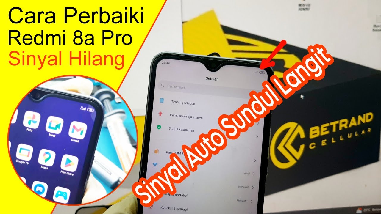 REDMI 8A PRO SINYAL HILANG RADIO OFF || NO SIGNAL TIDAK ADA LAYANAN AUTO SUNDUL LANGI 😁