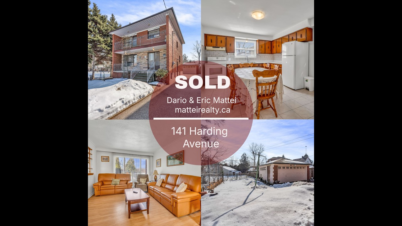 141 HARDING AVENUE -LARGE TORONTO HOME WITH DOUBLE GARAGE ON QUIET COURT NEAR EGLINTON LRT W12800622