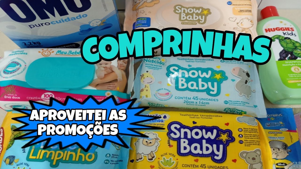 COMPRINHAS DE LENCINHOS UMEDECIDOS E PRODUTOS DE HIGIENE COM NOVIDADES 🛍️