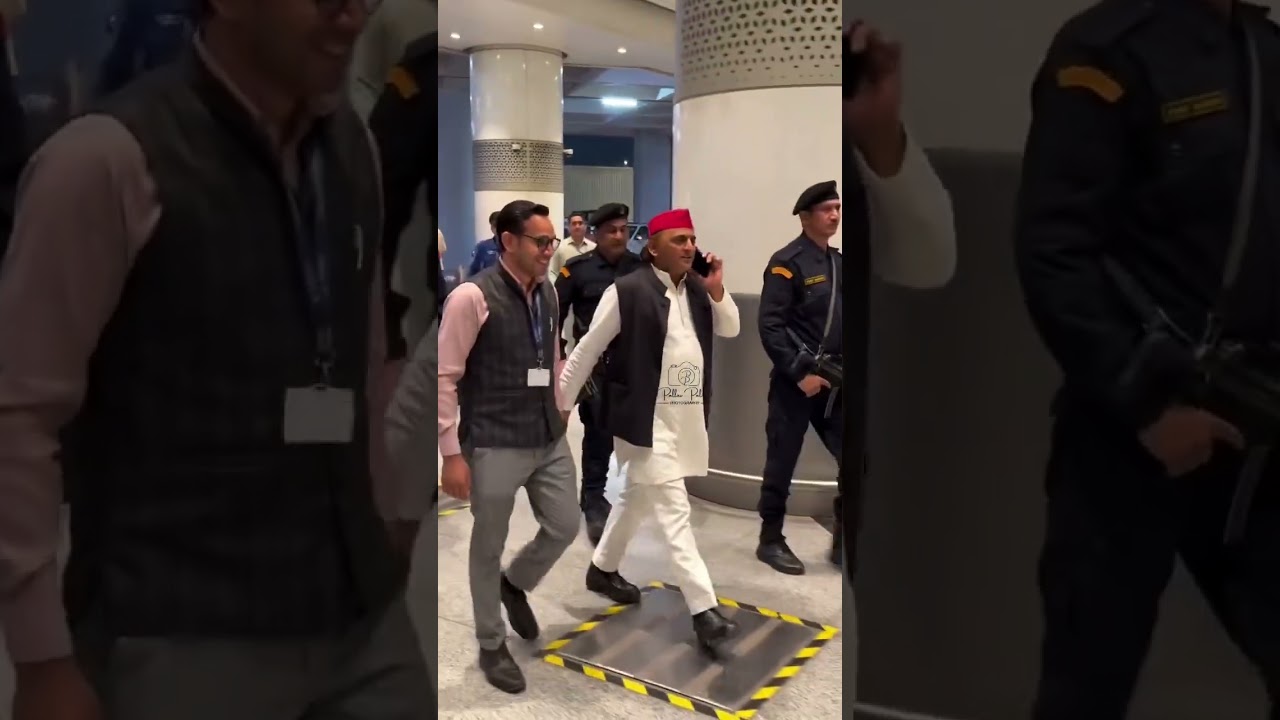 Brother at the airport❤️💚 #akhileshyadav #samajwadiparty #chief minister #uttarpradesh #sp0999 #a...