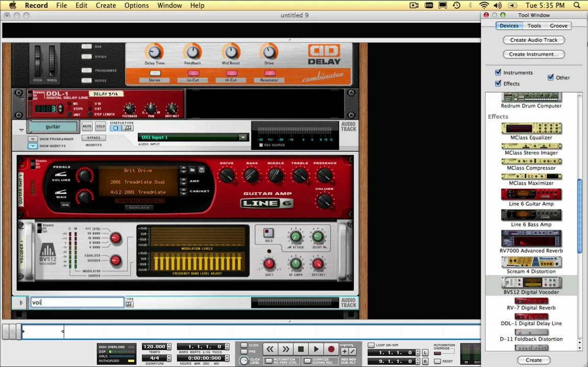 Vocoding with Guitar | Propellerhead Record + Reason