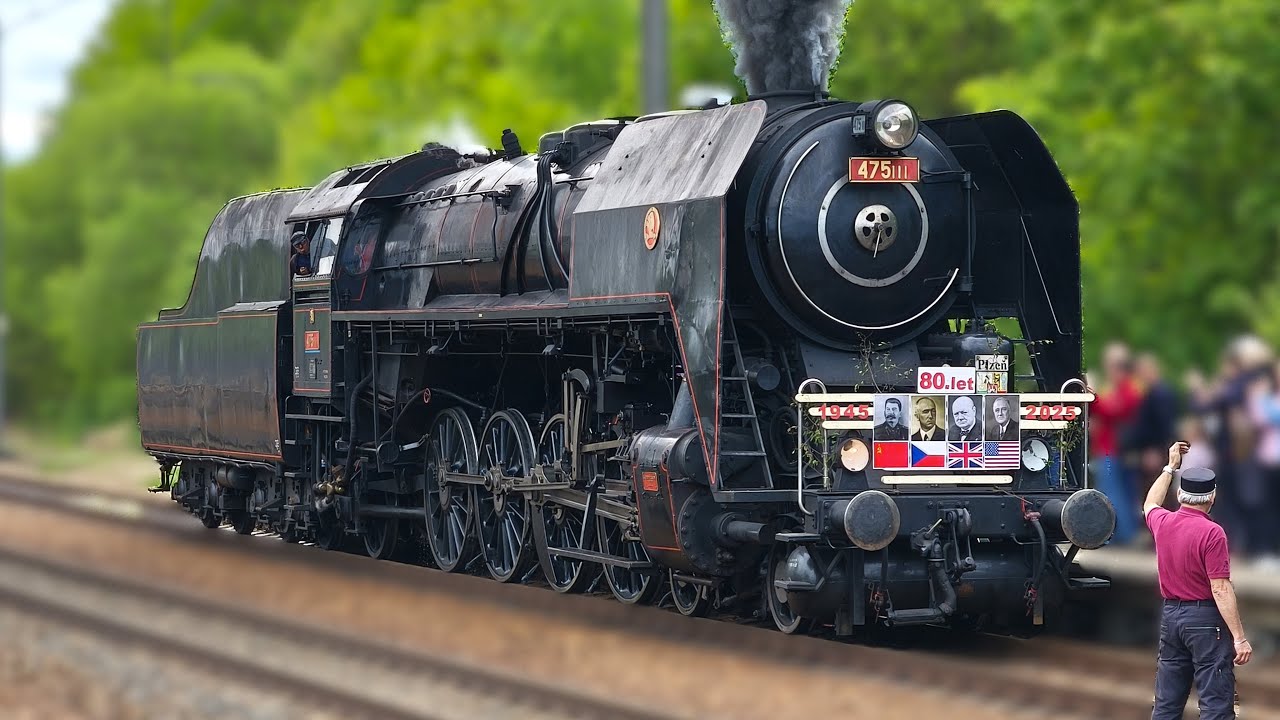 &Scaron;lechtična 475.111 a oslavy svobody u Rokycan dne 4.5.2025