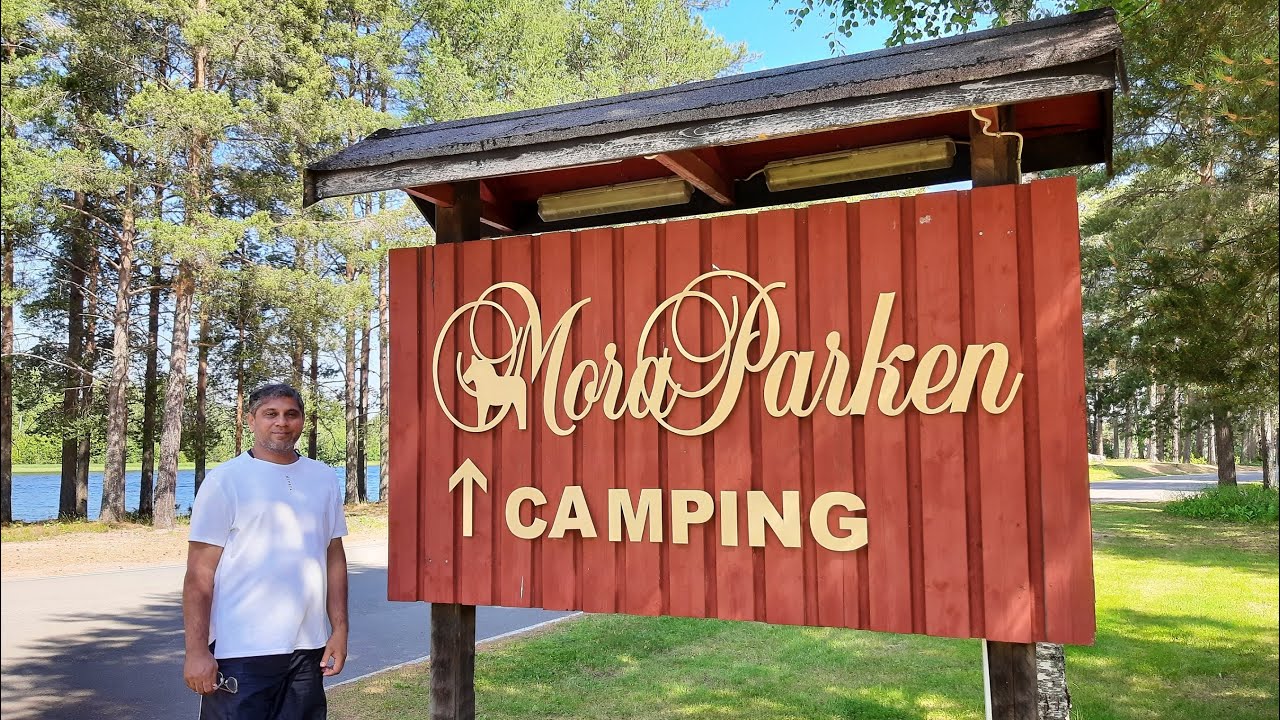 First Camp MORA PARKEN. Amazing location between city, lake, & nature. #mushabbar  #dalarna #mora